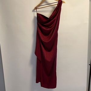 One Shoulder Slip Dress
